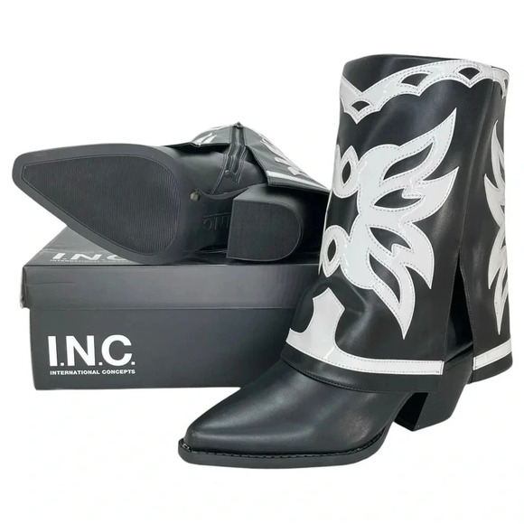 International Concepts Jadiza Western Style Over Ankle Womens Boots Size 6M - Picture 12 of 13